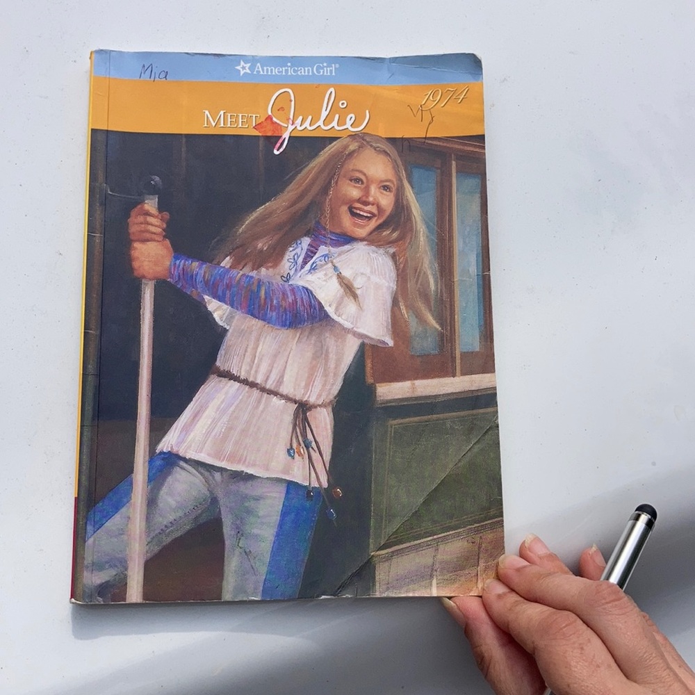 American girl book: “meet Julie”